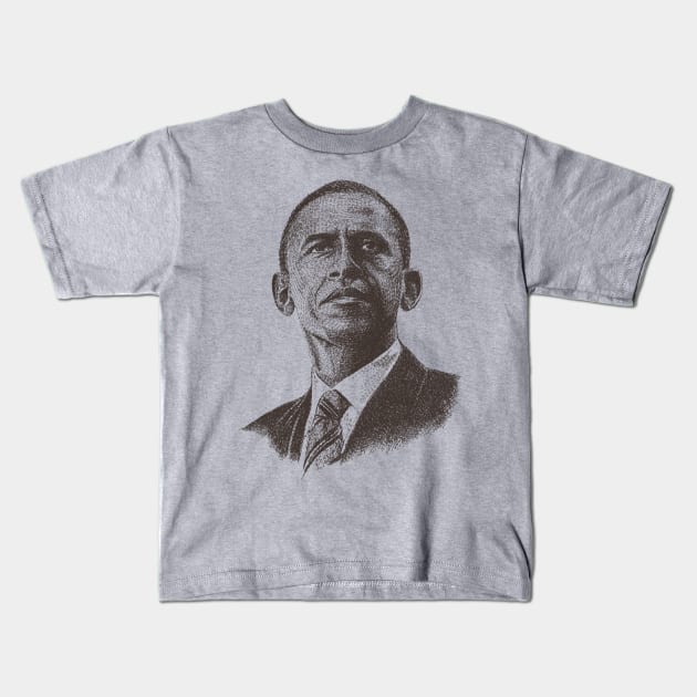 Barack Obama Kids T-Shirt by barmalisiRTB